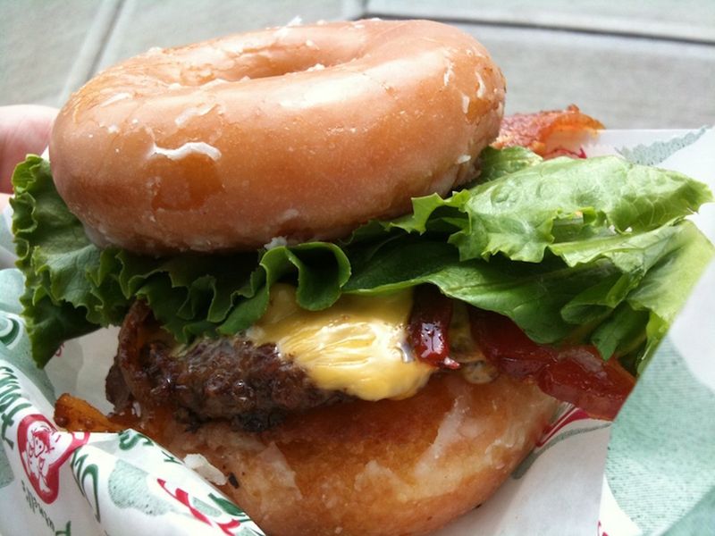 Krispy Kreme Cheeseburger (State Fair collab)