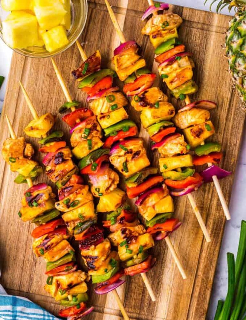 Hawaiian Veggie Skewers