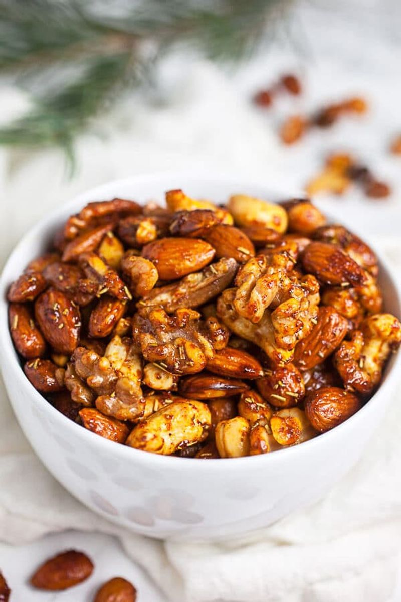 Sweet-and-Spicy Roasted Nuts