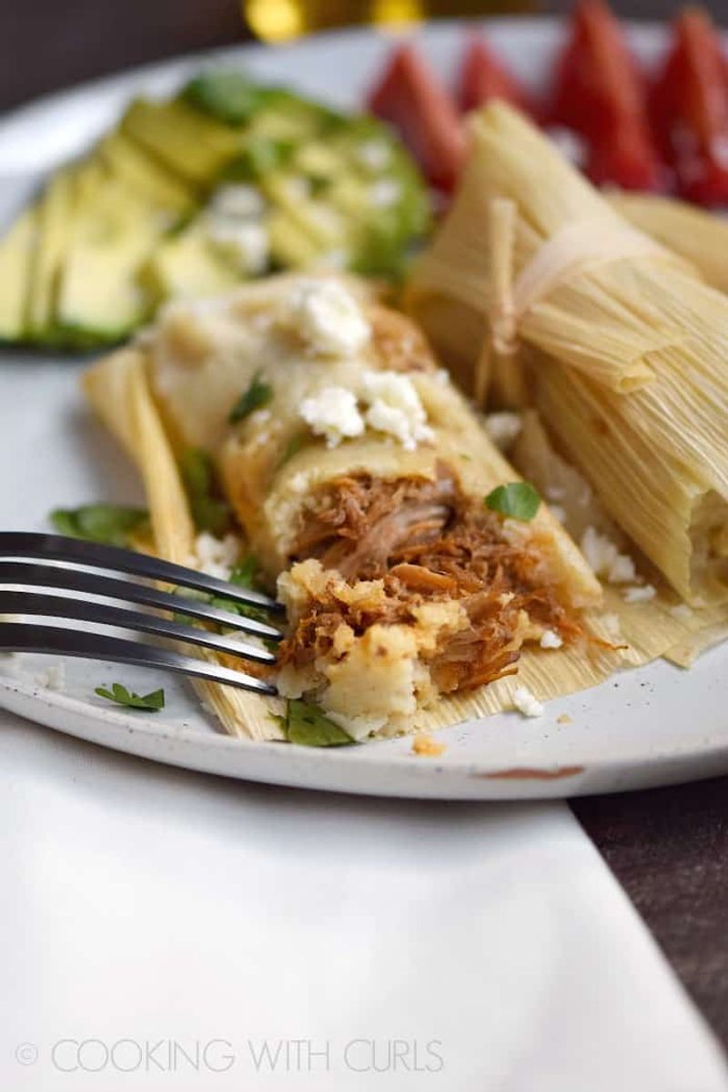 Tamales with Red Chile Pork
