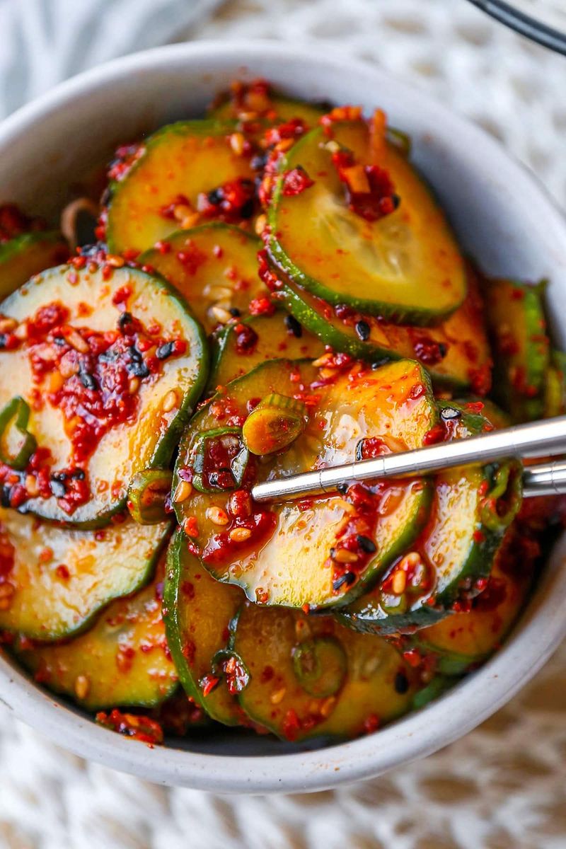 Korean-Style Spicy Cucumber Salad