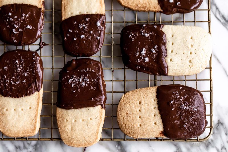 Chocolate-Dipped Shortbread