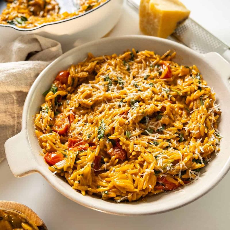One-Pot Beefy Tomato Orzo
