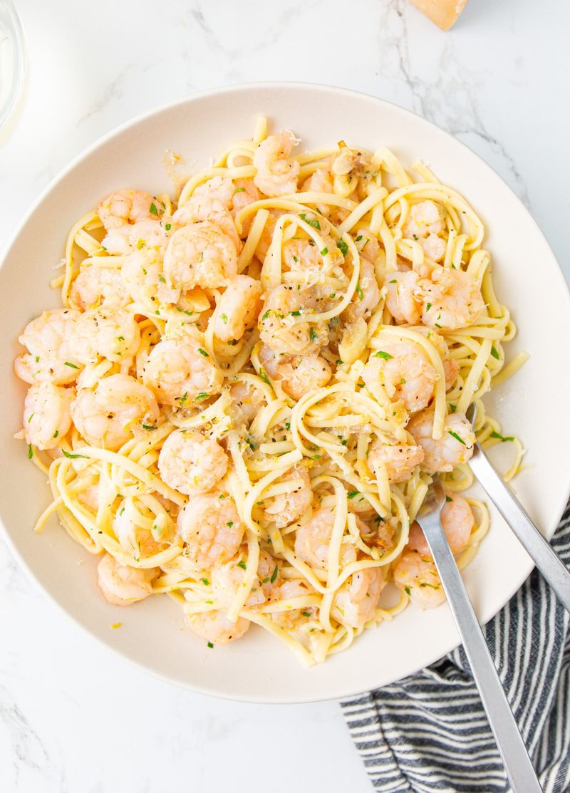 Lemon Butter Shrimp Pasta