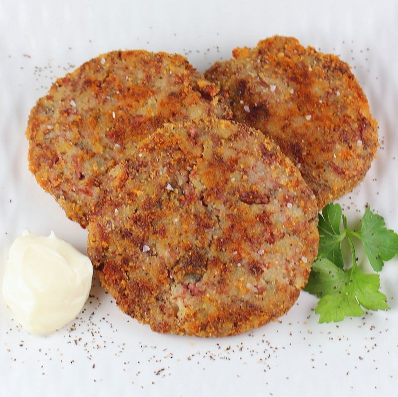 Mini corned beef hash cakes