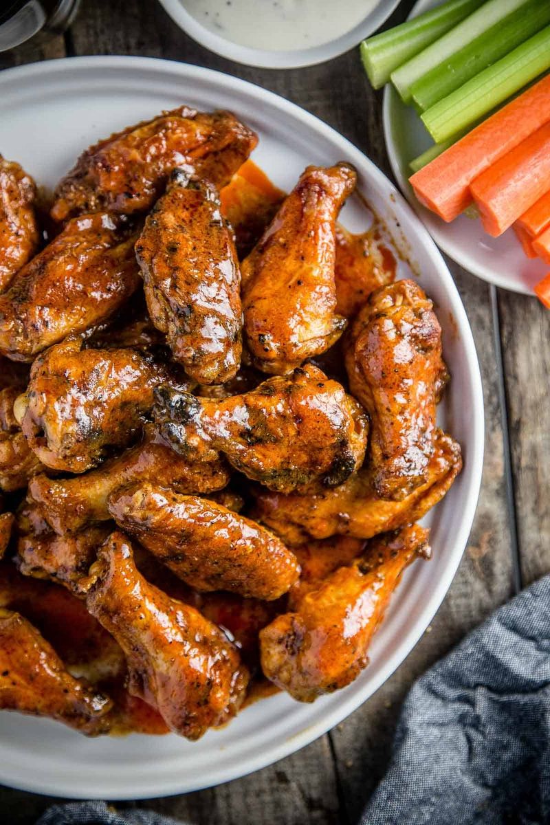 Spicy Smoked Wings with Ranch