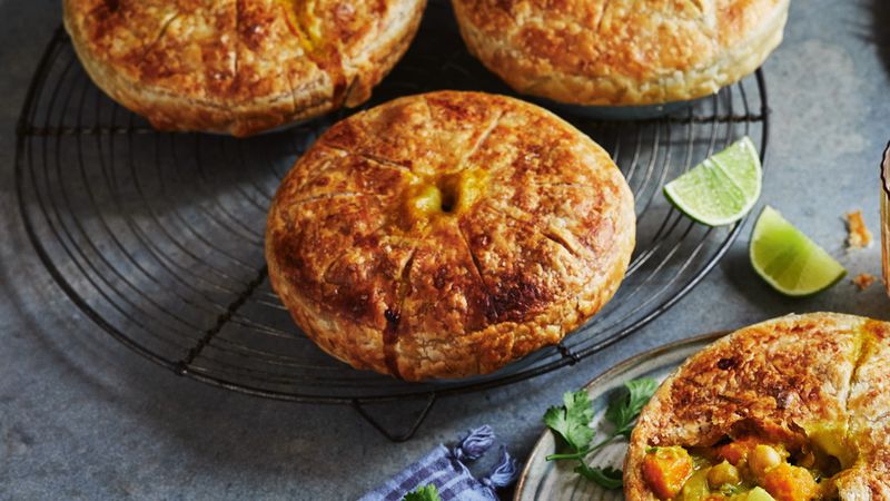 Curried Chickpea and Veggie Pie