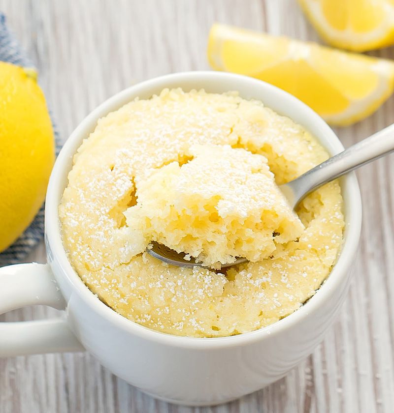 Lemon Almond Mug Cake