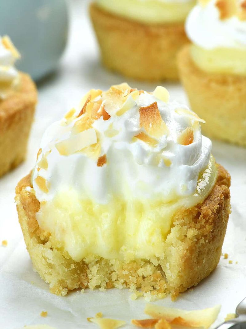 Coconut cream pie cups
