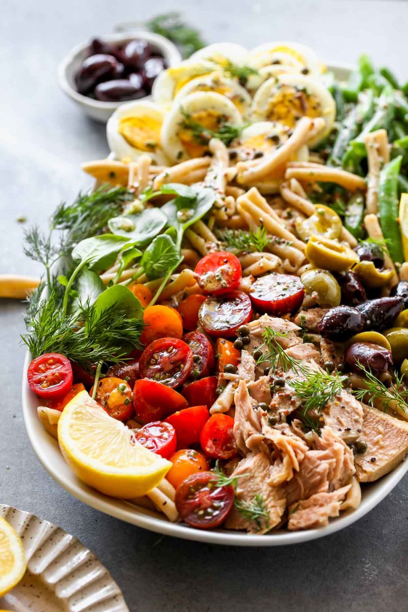 Tuna Niçoise Pasta Salad