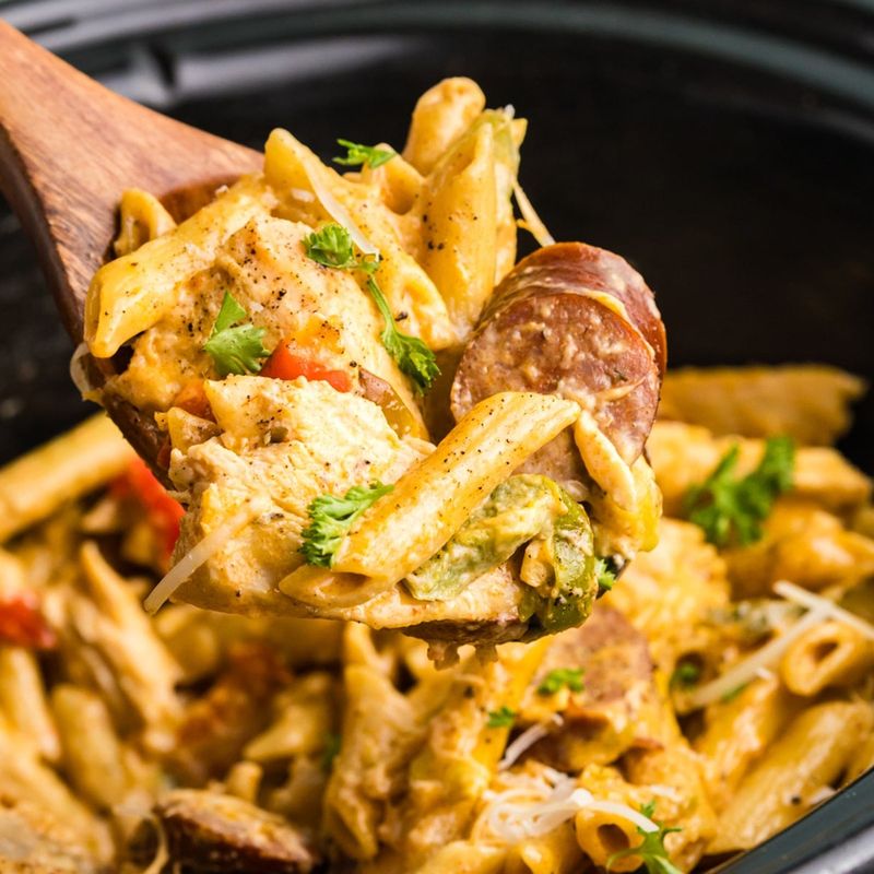 Cajun Andouille Pasta Casserole