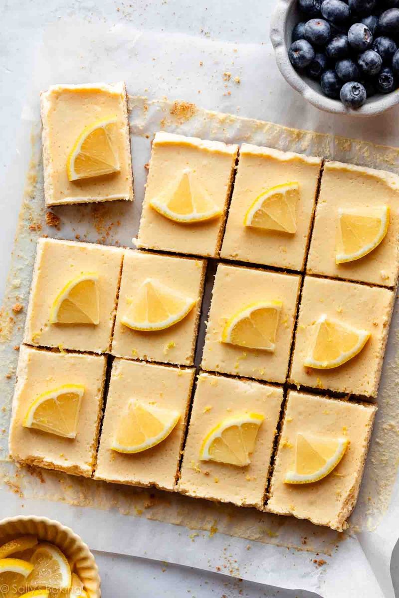 Lemon bars or lemon tart