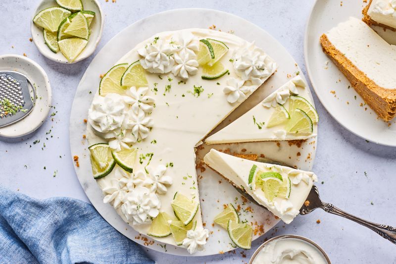 Key Lime No Bake Cheesecake