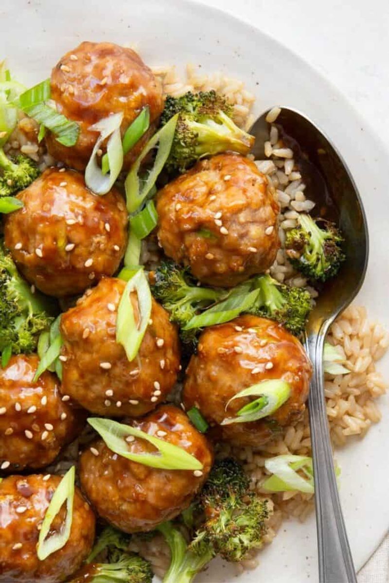 Teriyaki Turkey Meatball Bake