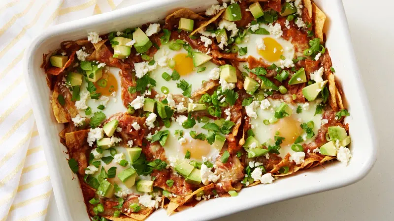 Baked Breakfast Chilaquiles
