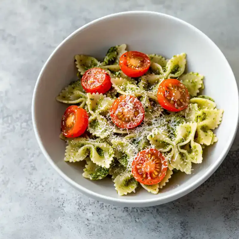 Pesto Pasta With Cherry Tomatoes