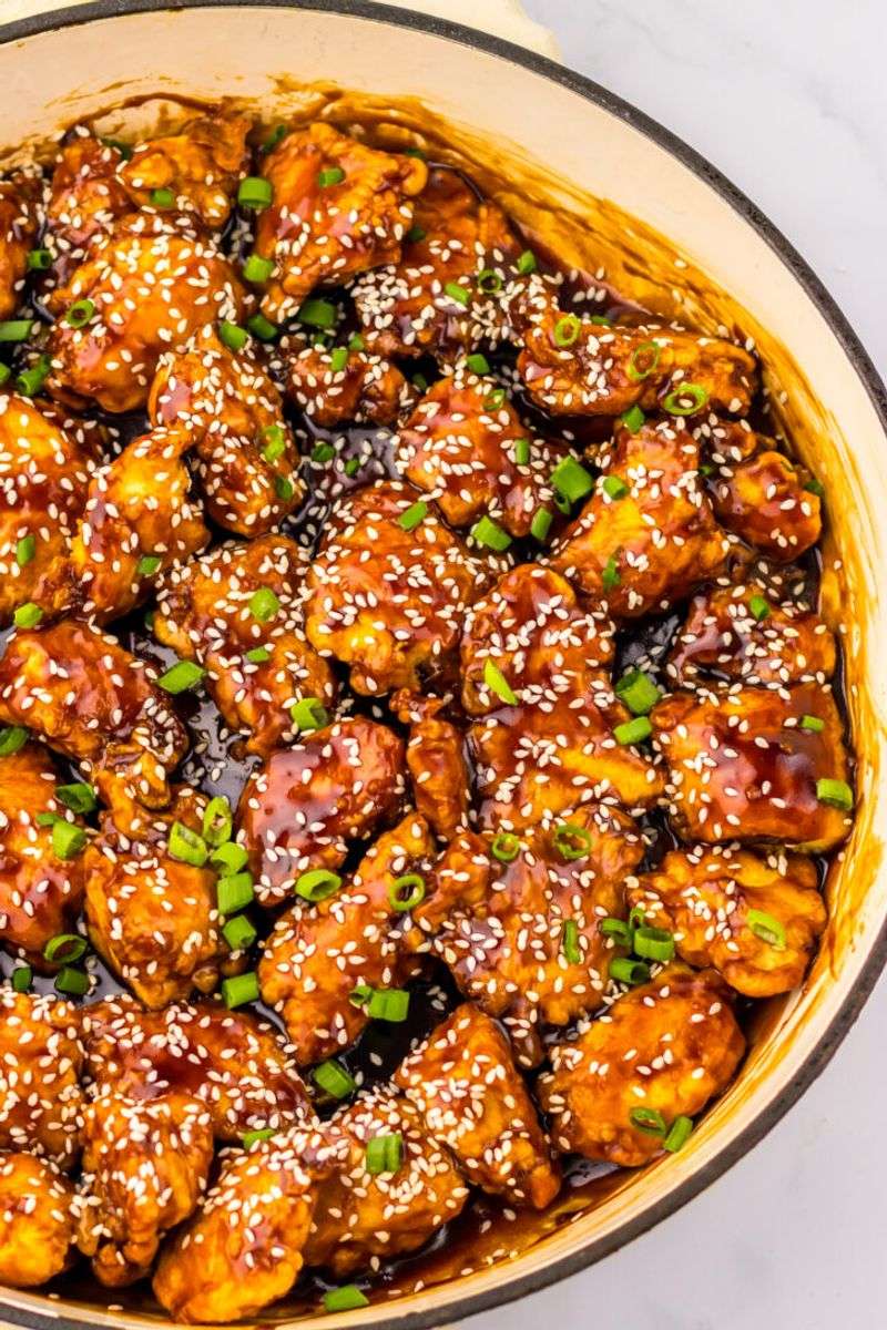 Sticky Honey Garlic Chicken Bites
