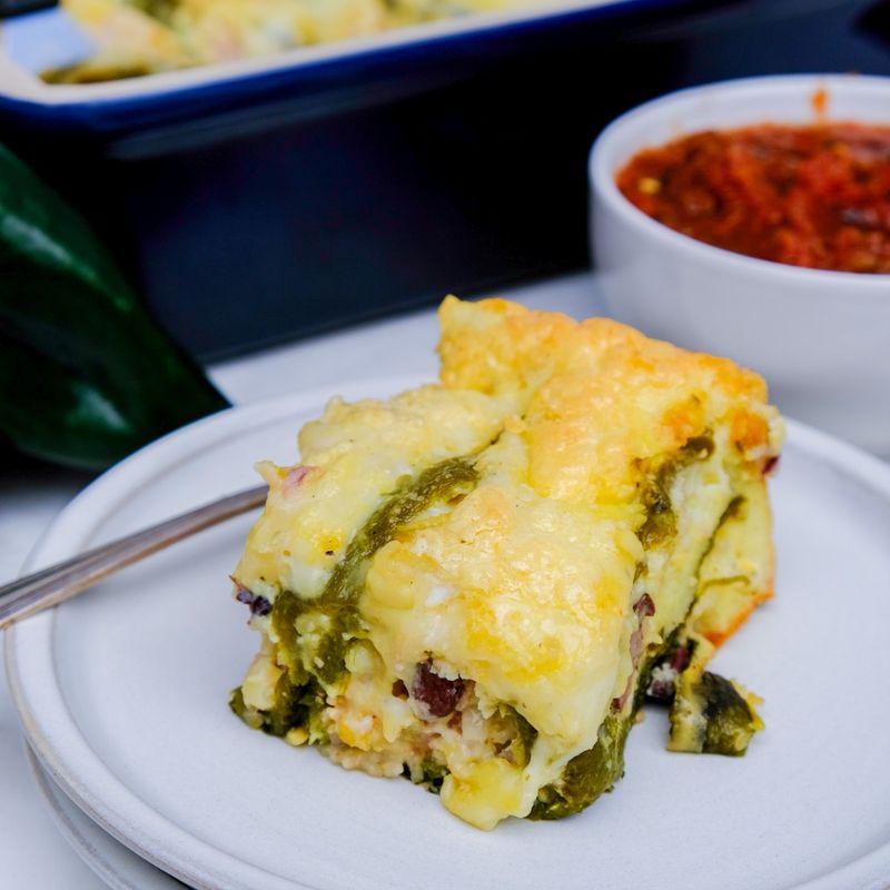 Baked Chiles Rellenos Casserole