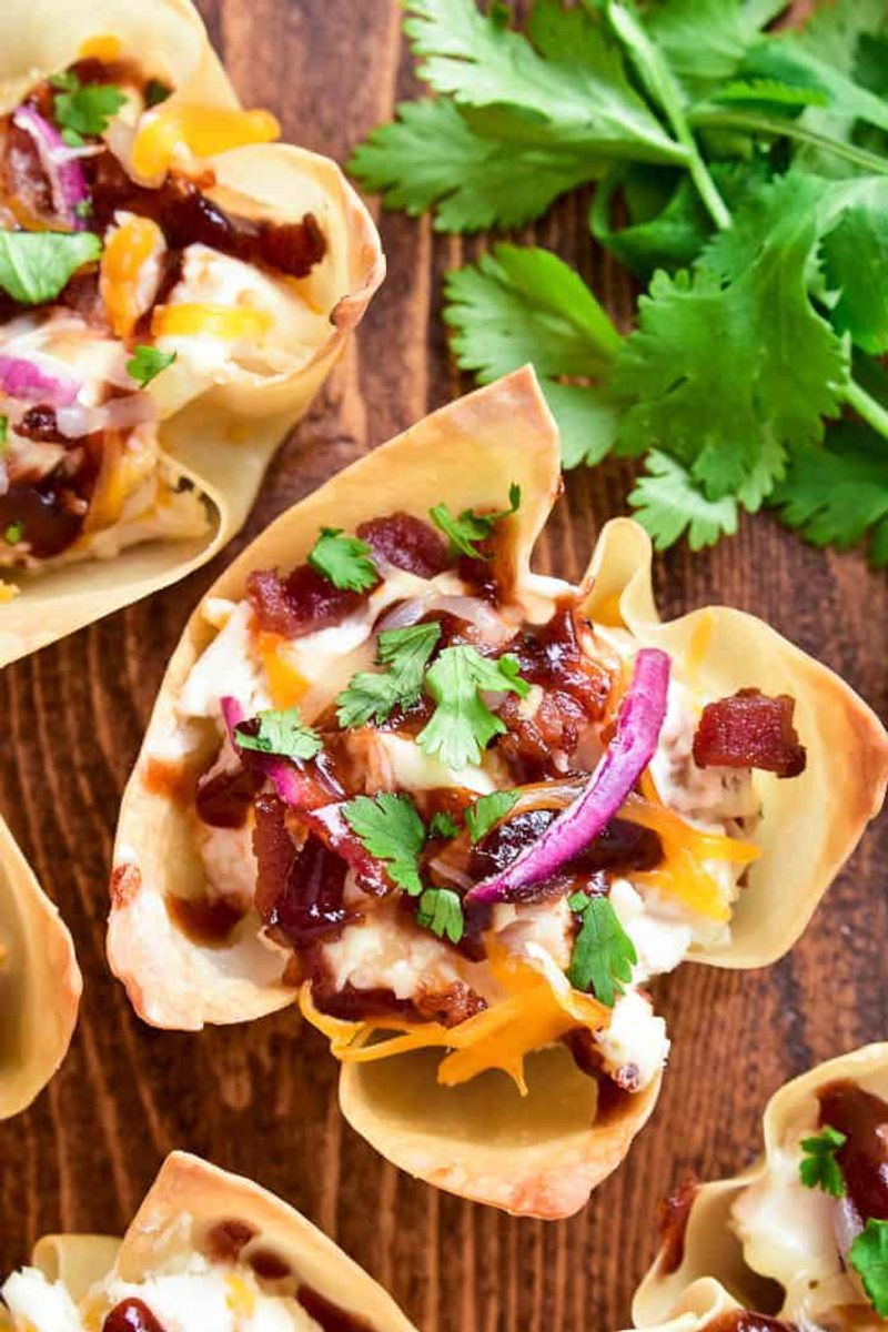 BBQ Chicken Nacho Cups