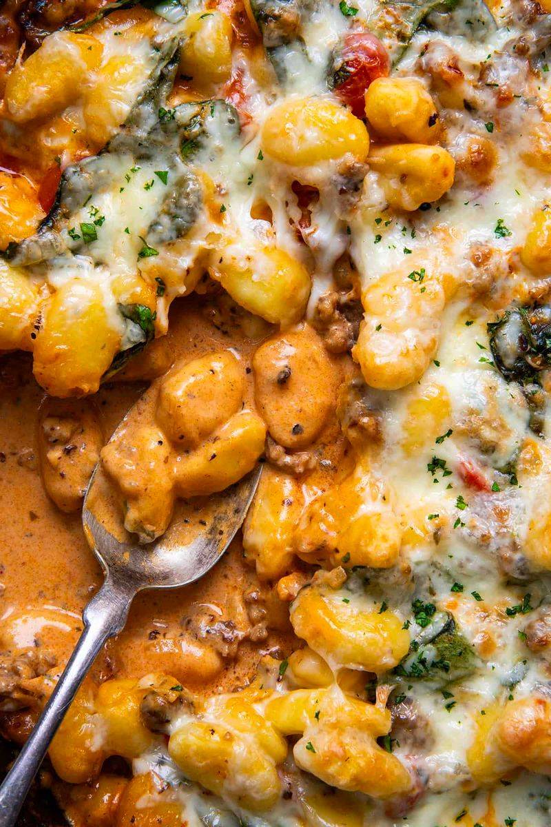 Sausage Gnocchi Bake