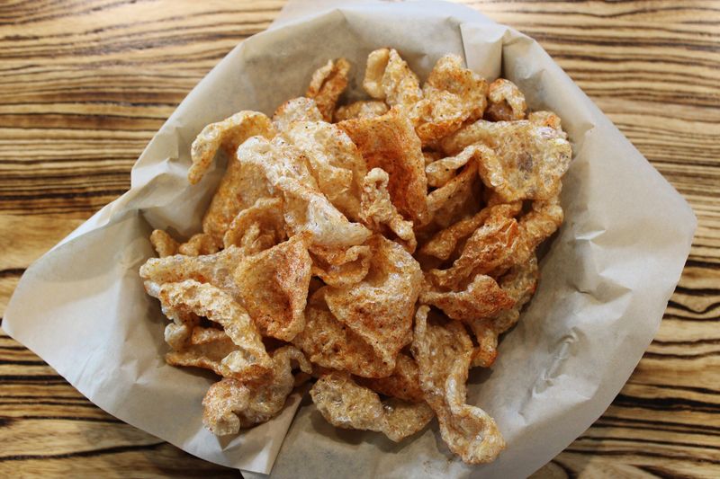 Fried Pork Skins From The Flea Market