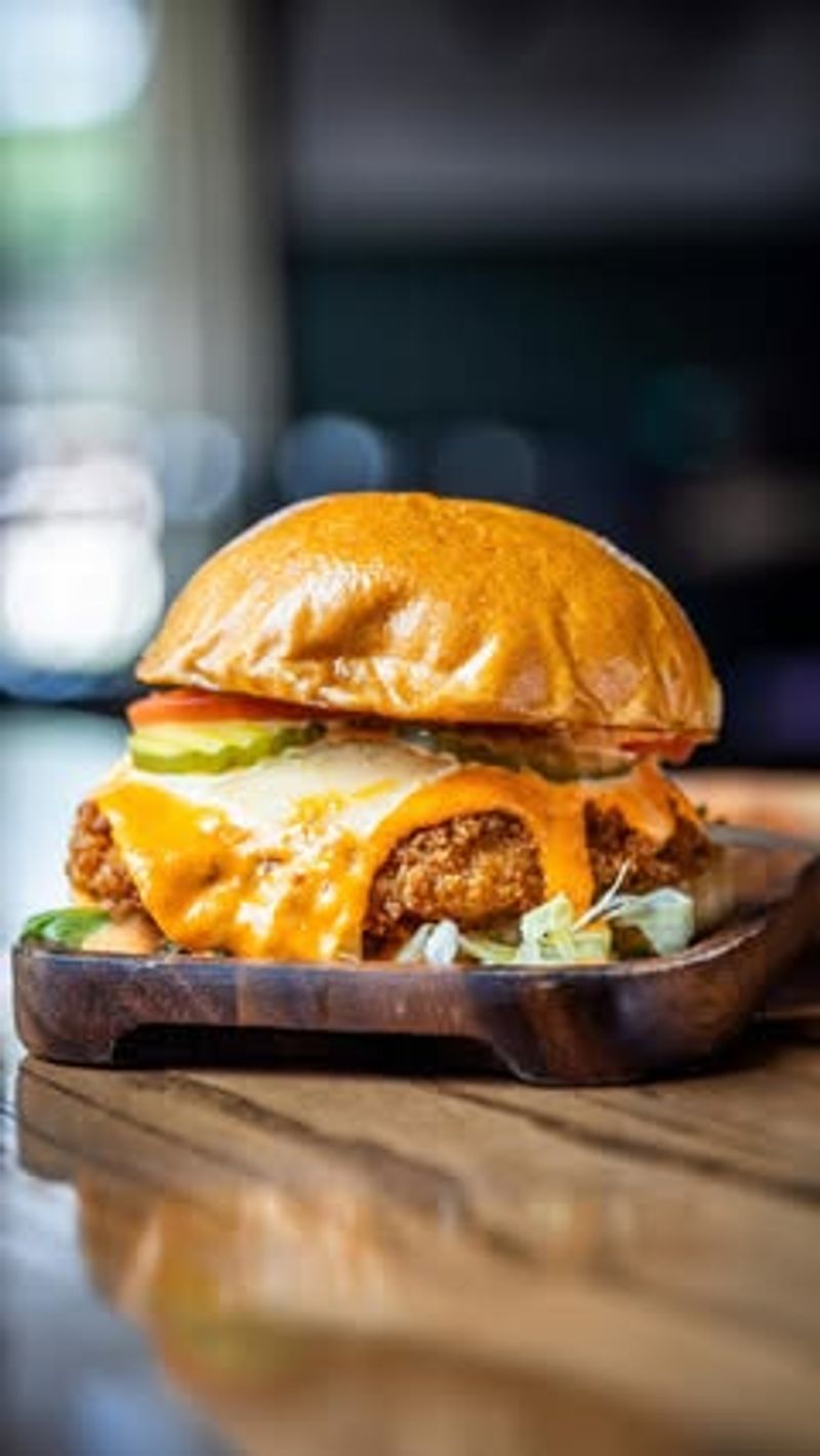 Chicken Sandwich with Pepper Jack + Spicy Sauce