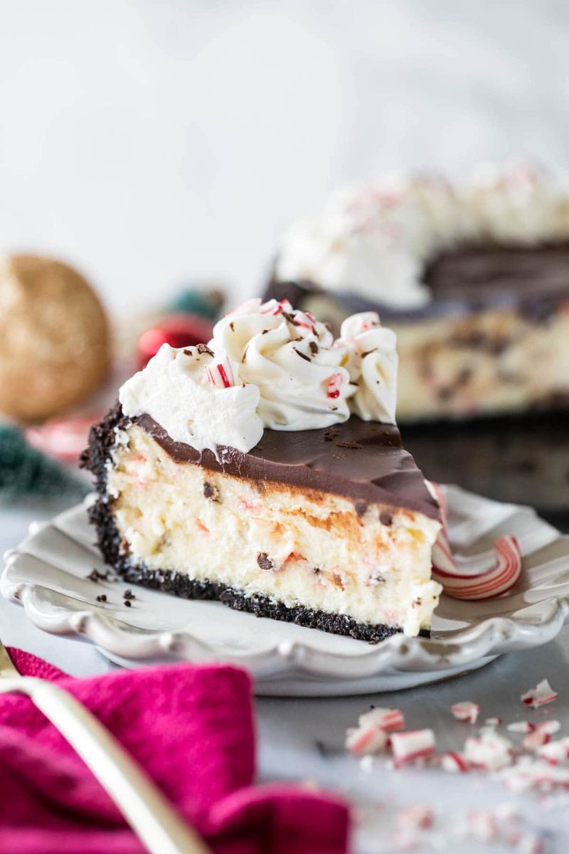 Peppermint Bark Cheesecake
