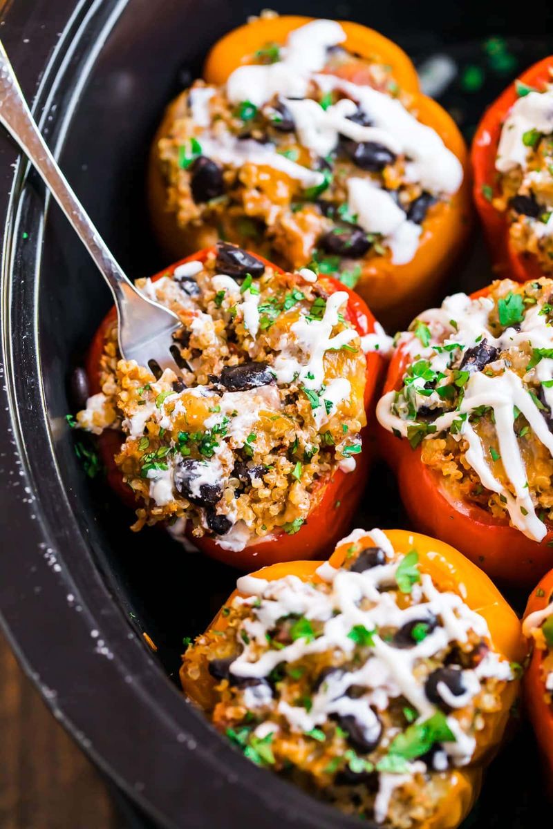 Mediterranean Stuffed Pepper Casserole