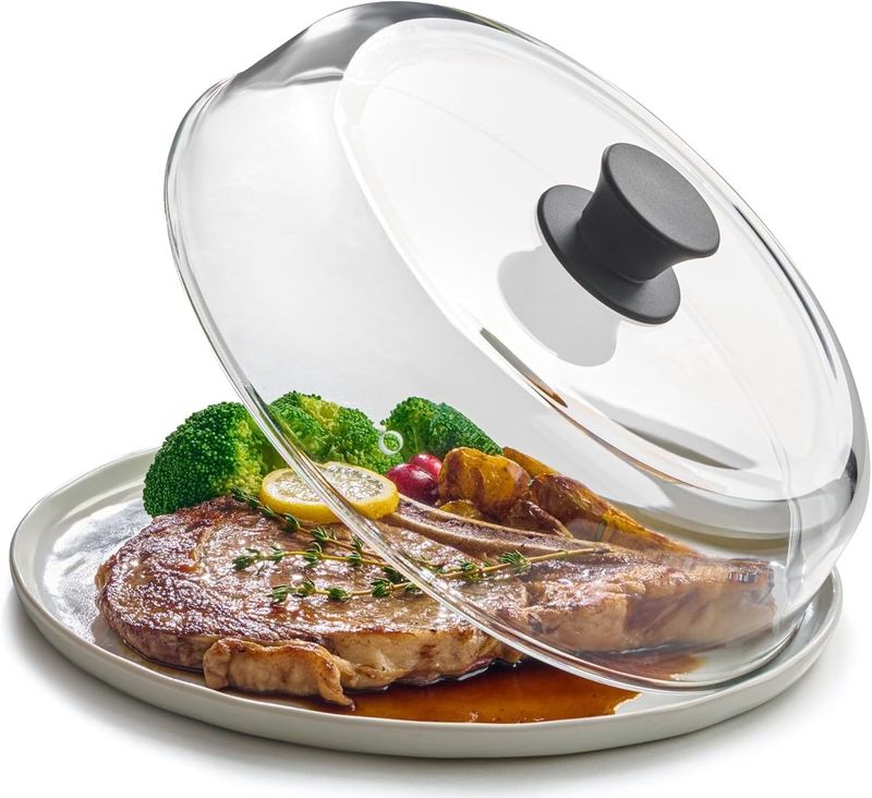 Cover food, but do not seal it tight