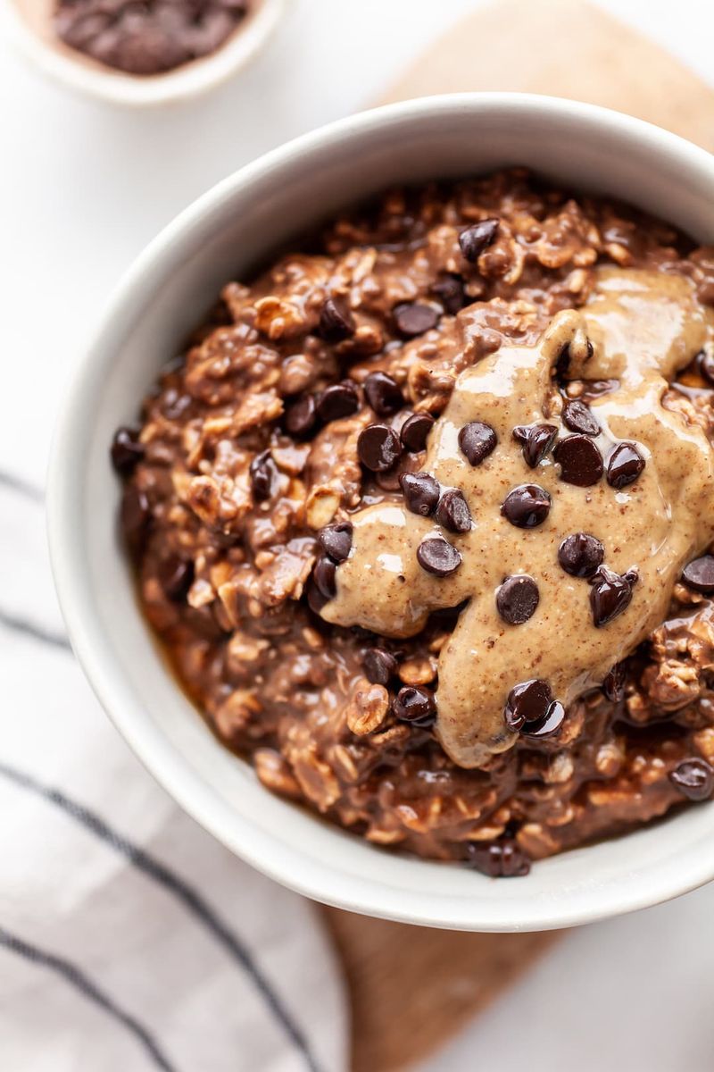Chocolate Protein Oats With Cocoa