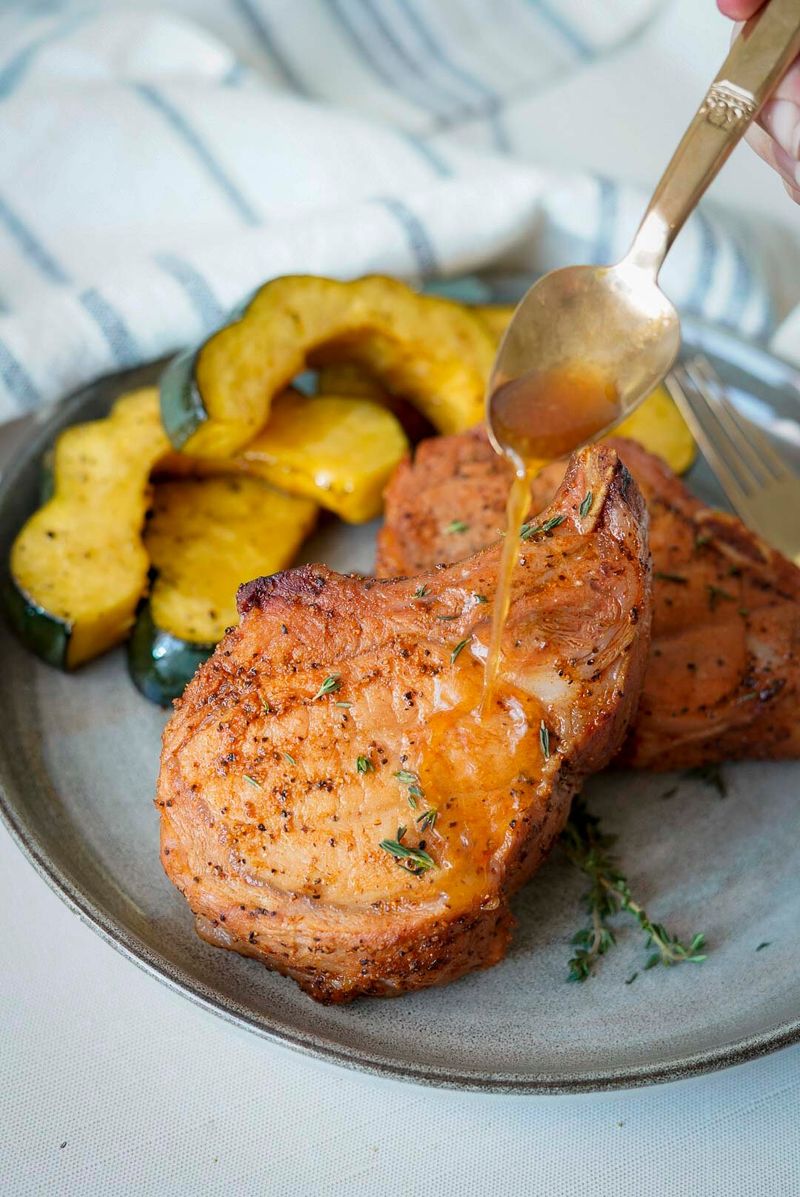 Apple Cider Smoked Pork Chops