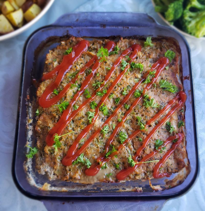 Zucchini Turkey Meatloaf Squares