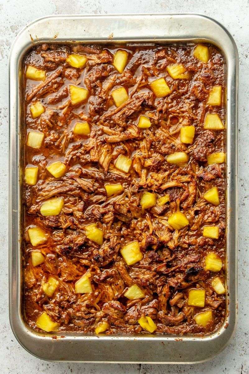 Al Pastor Pineapple Rice Casserole