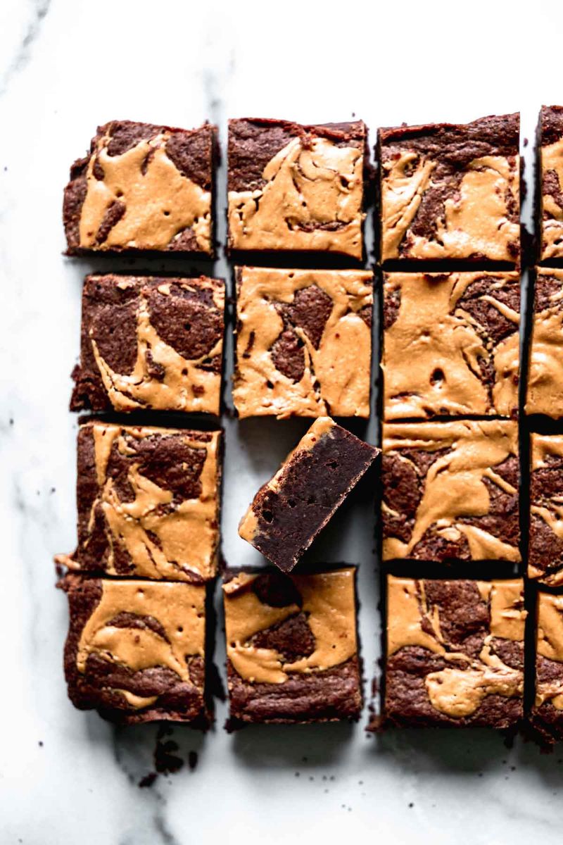 Peanut Butter Swirl Brownies