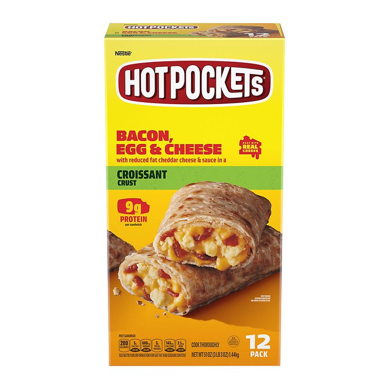 Hot Pockets Breakfast: Bacon, Egg & Cheese (Croissant Crust)