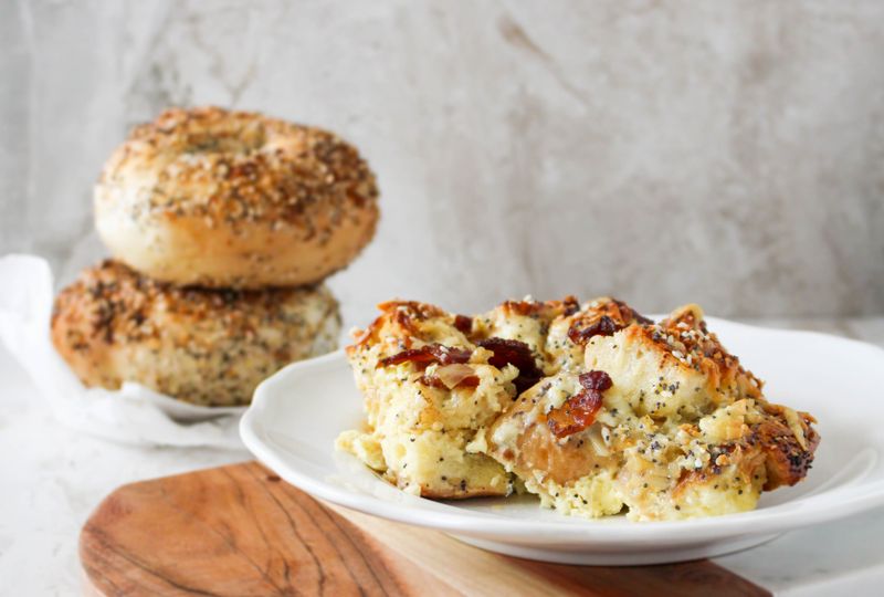Everything Bagel Breakfast Strata