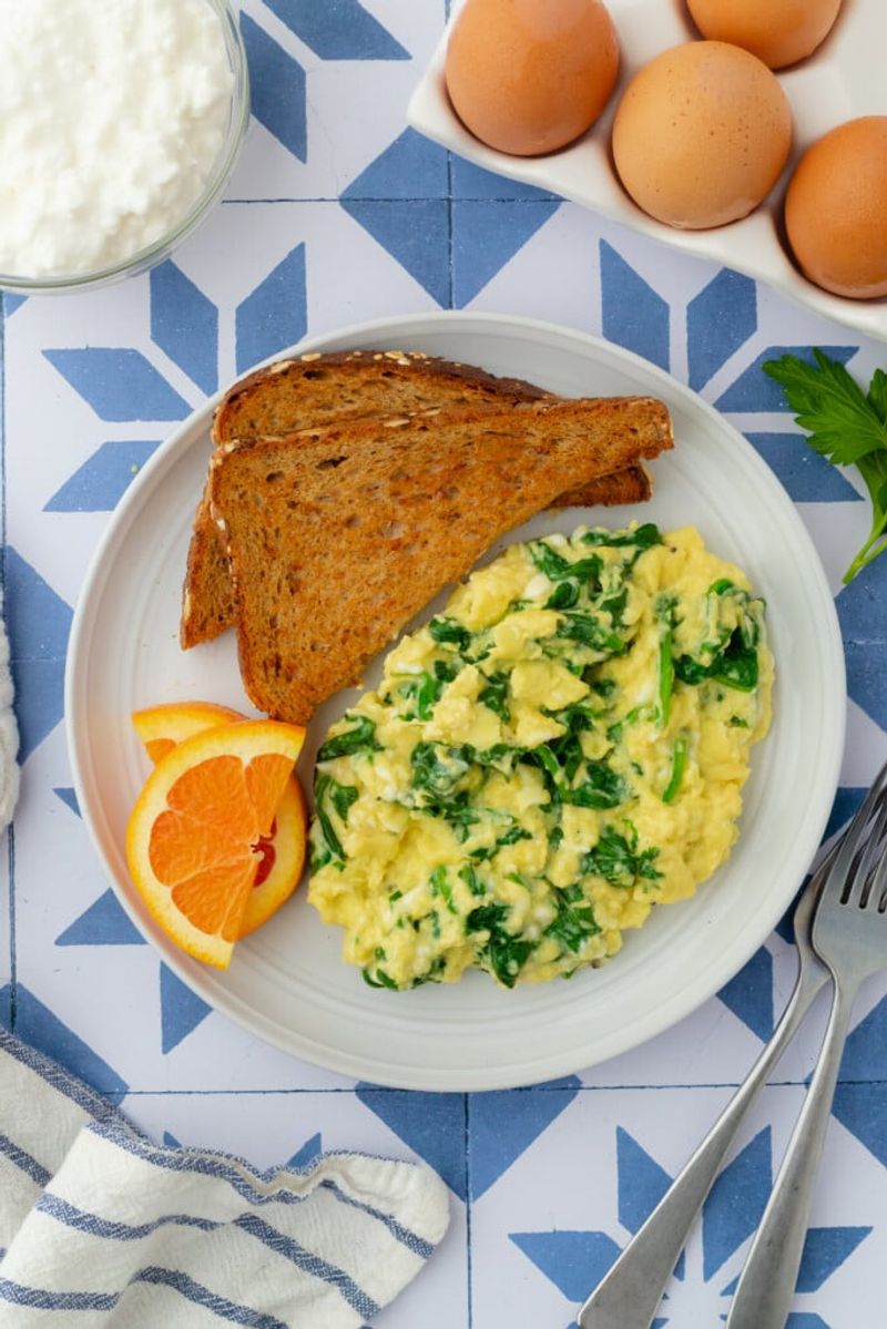 Cottage Cheese Scrambled Eggs
