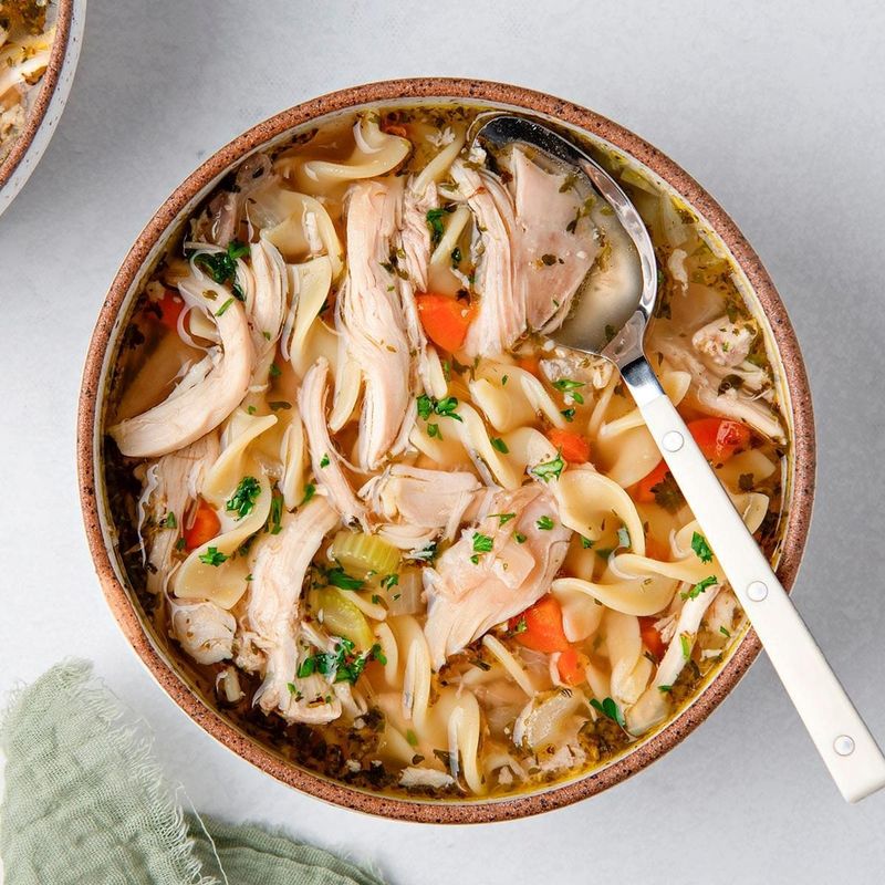 Chicken Noodle Soup (Rotisserie Shortcut)