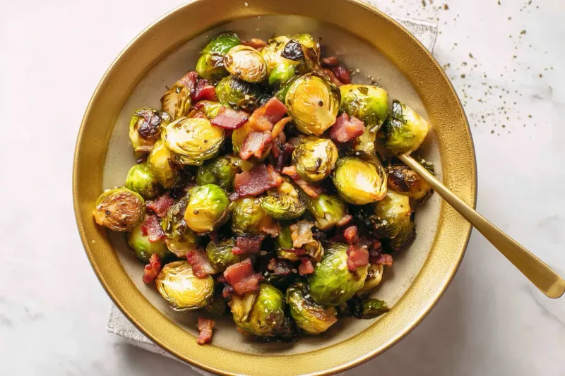 Maple Bacon Brussels Sprouts