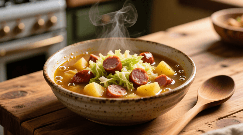 Smoky Sausage and Cabbage Stew