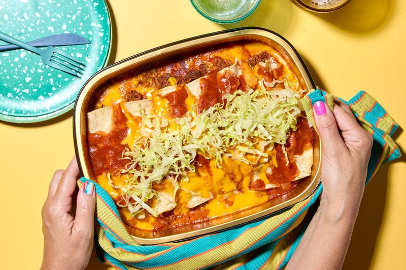 Beef and Cheese Enchiladas