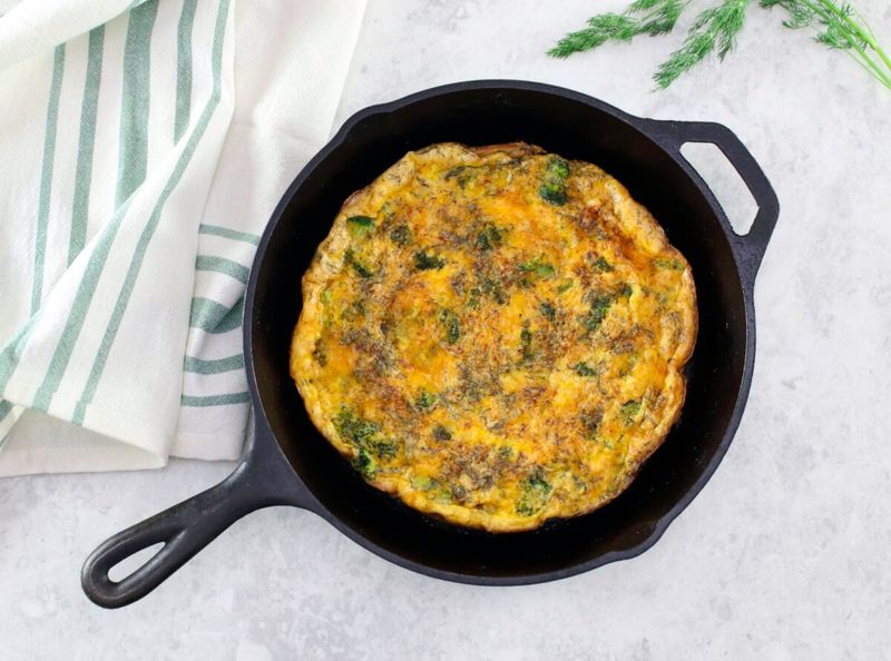Broccoli Cheddar Frittata