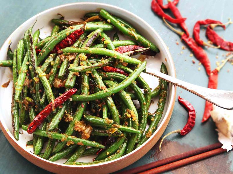 Sichuan Dry Fried Green Beans