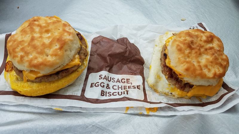 Jack in the Box Sausage, Egg & Cheese Biscuit