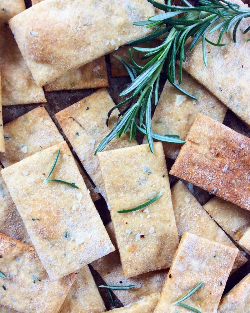 Herbed Olive Oil Crackers