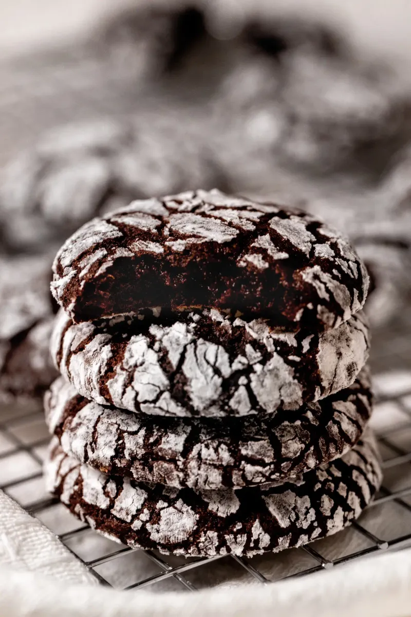 Chocolate Crinkle Cookies