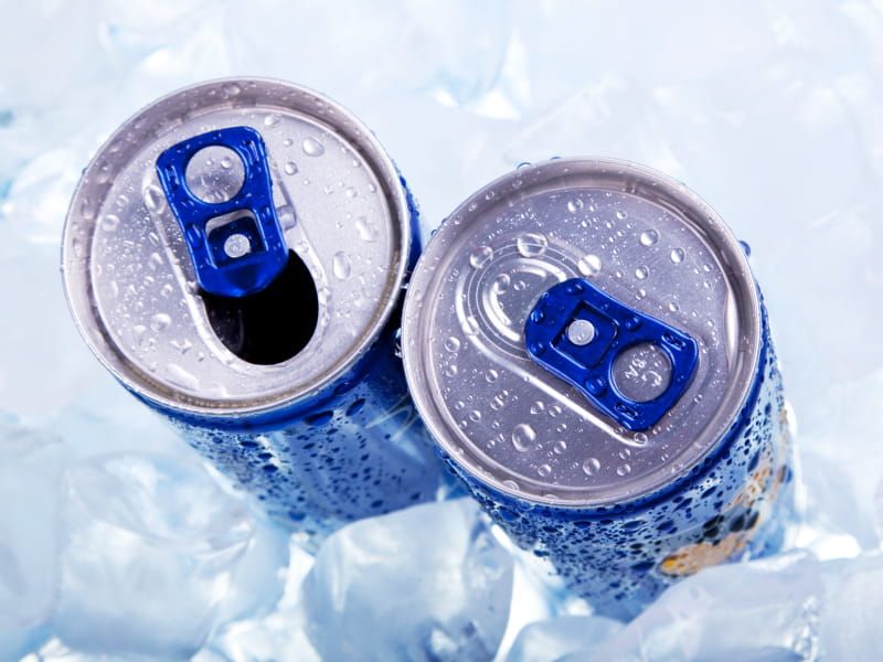 Energy drinks loaded with sugar