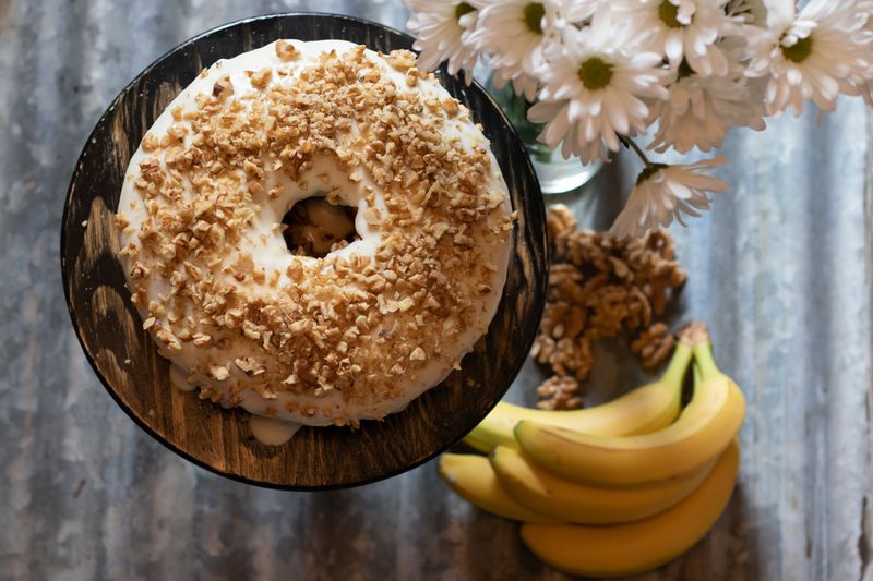 Banana Walnut Snack Cake