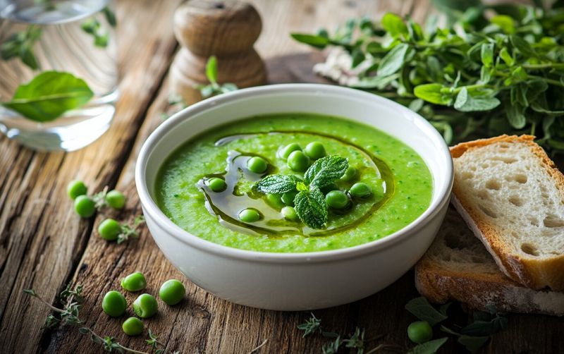 Spring Pea and Mint Soup