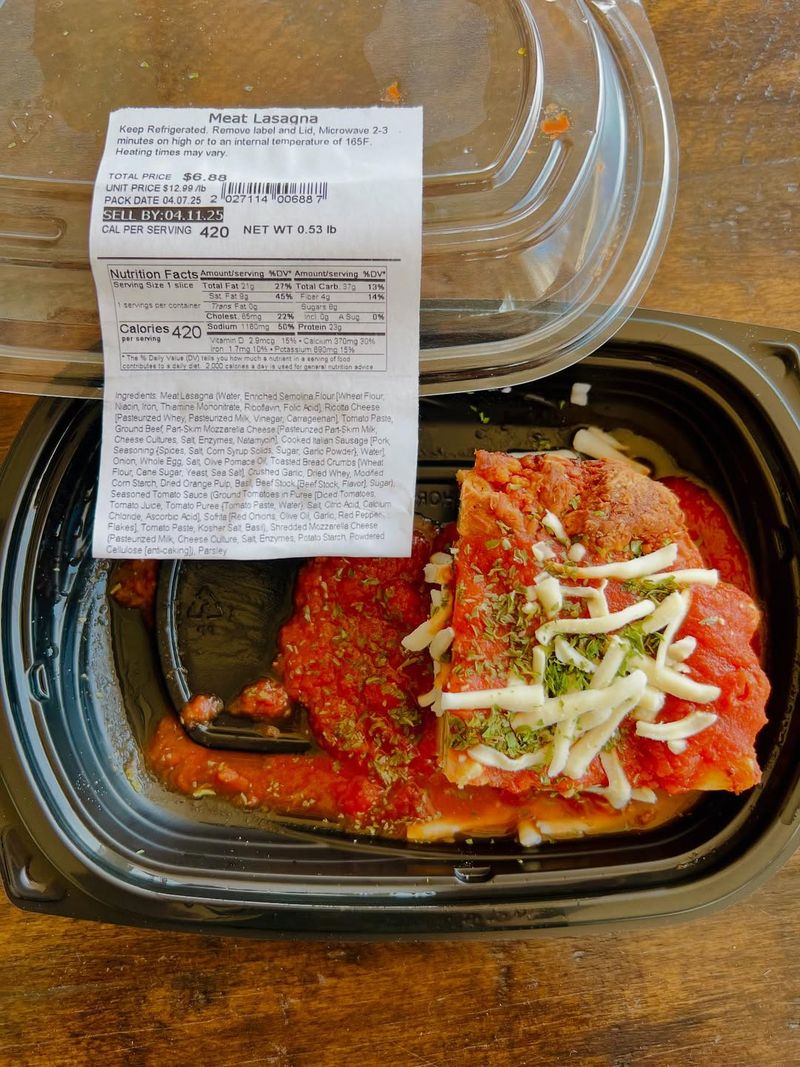 Wegmans Italian Classics Lasagna with Meat